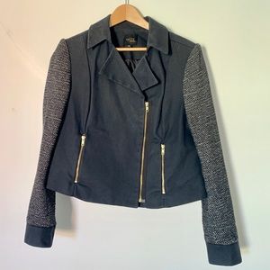 🔴 Vaute Couture waxed canvas jacket navy blue vegan